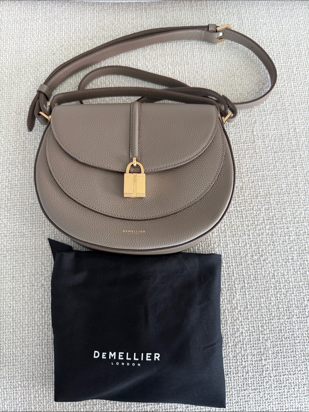 BNNW DeMellier The Sienna Saddle Bag Taupe